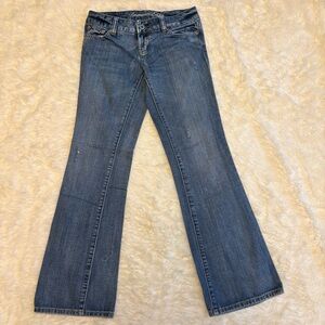 Y2K American Eagle Favorite Boyfriend Medium Wash Denim Blue Jeans 2 Regular